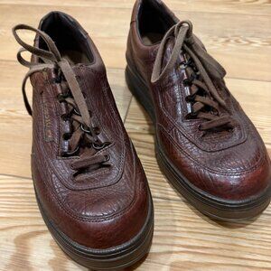 Mephisto Match Brown Leather Lace UP Comfort Walking Shoe Men Size 8
